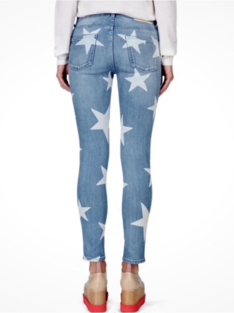 Stella McCartney blue star print jeans | Size 26 - Picture 2 of 12